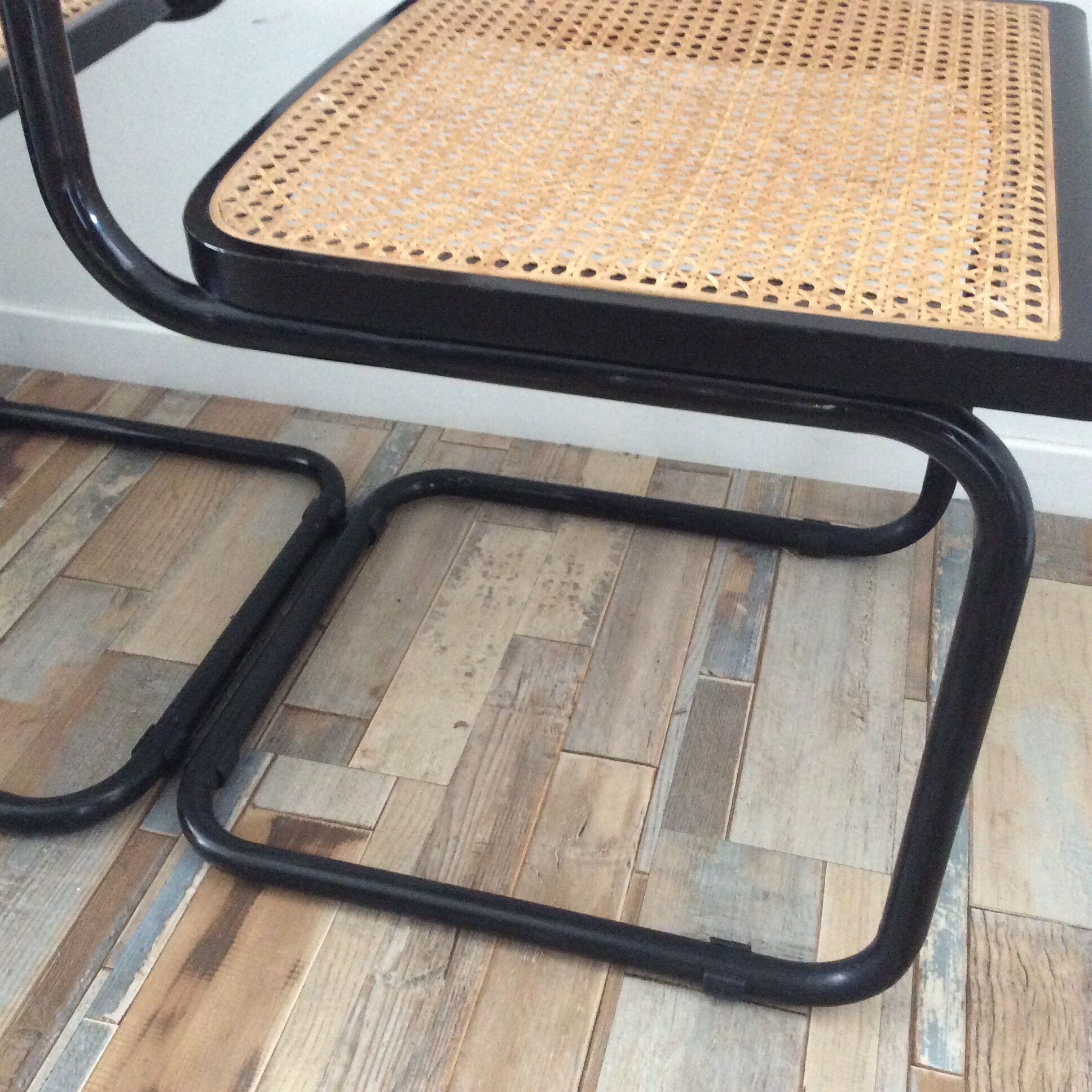 Pair of chairs Marcel Breuer Cesca S32