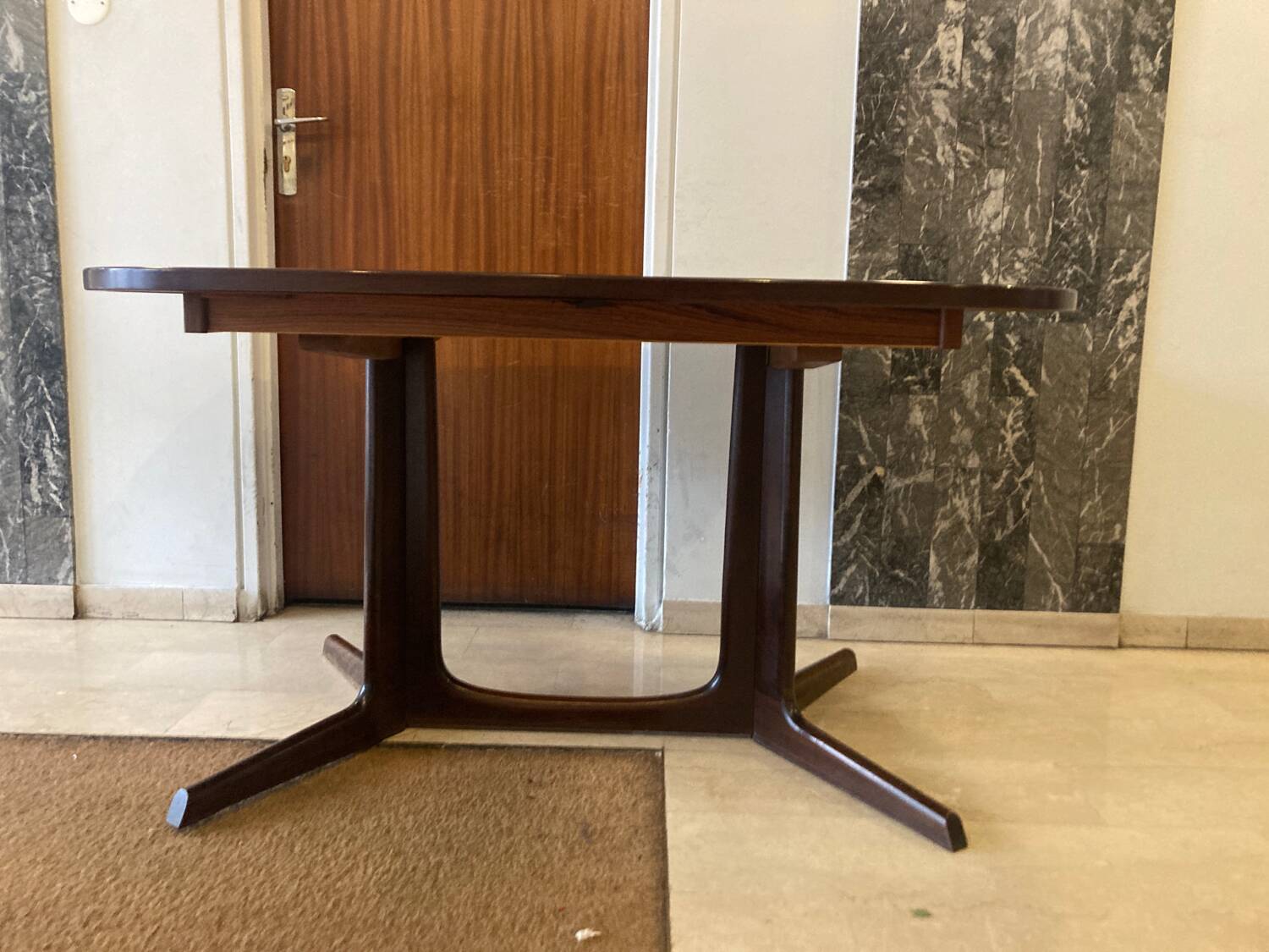 Gude mobelfabrik dining table 6/10 people 1970s