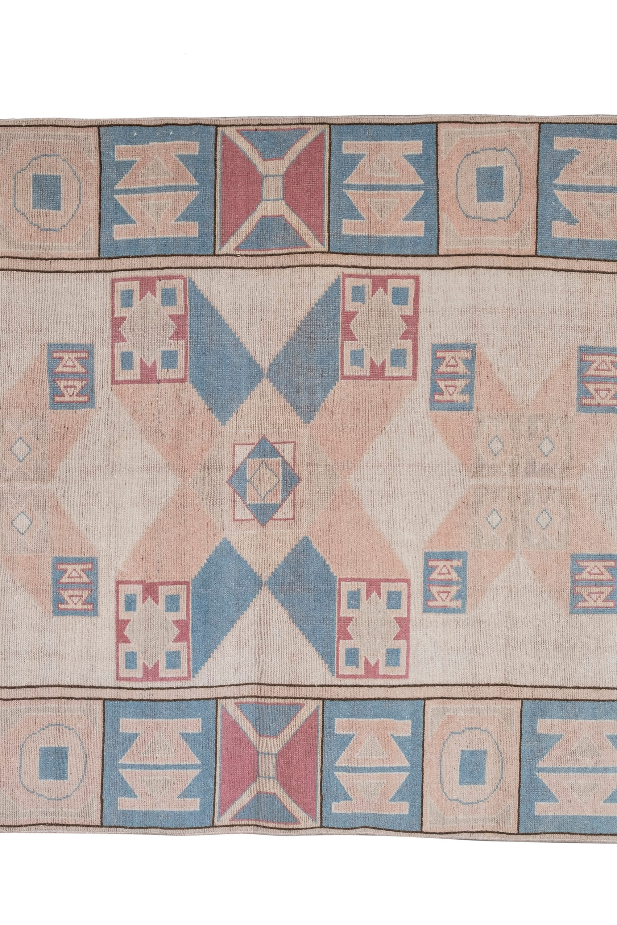 Vintage Handwoven Turkish Oushak Carpet, 1970s 175 x 252 cm