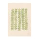 Abstract painting on sage green paper illustration b286 signed Eawy
