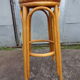 High bar stool in woven rattan