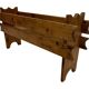 Vintage brutalist planter plant box sixties design wood