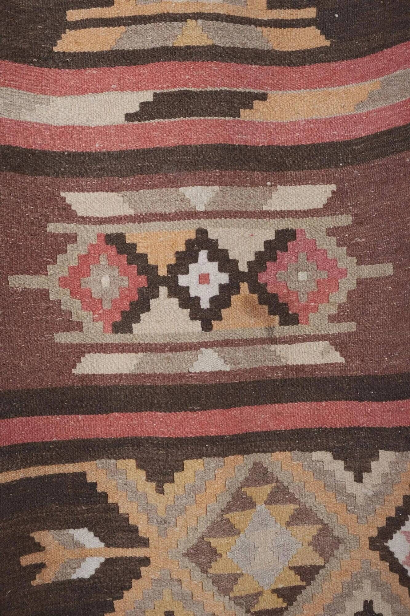 Vintage Turkish hallway rug 78x728 cm
