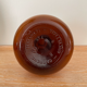 Amber glass vase