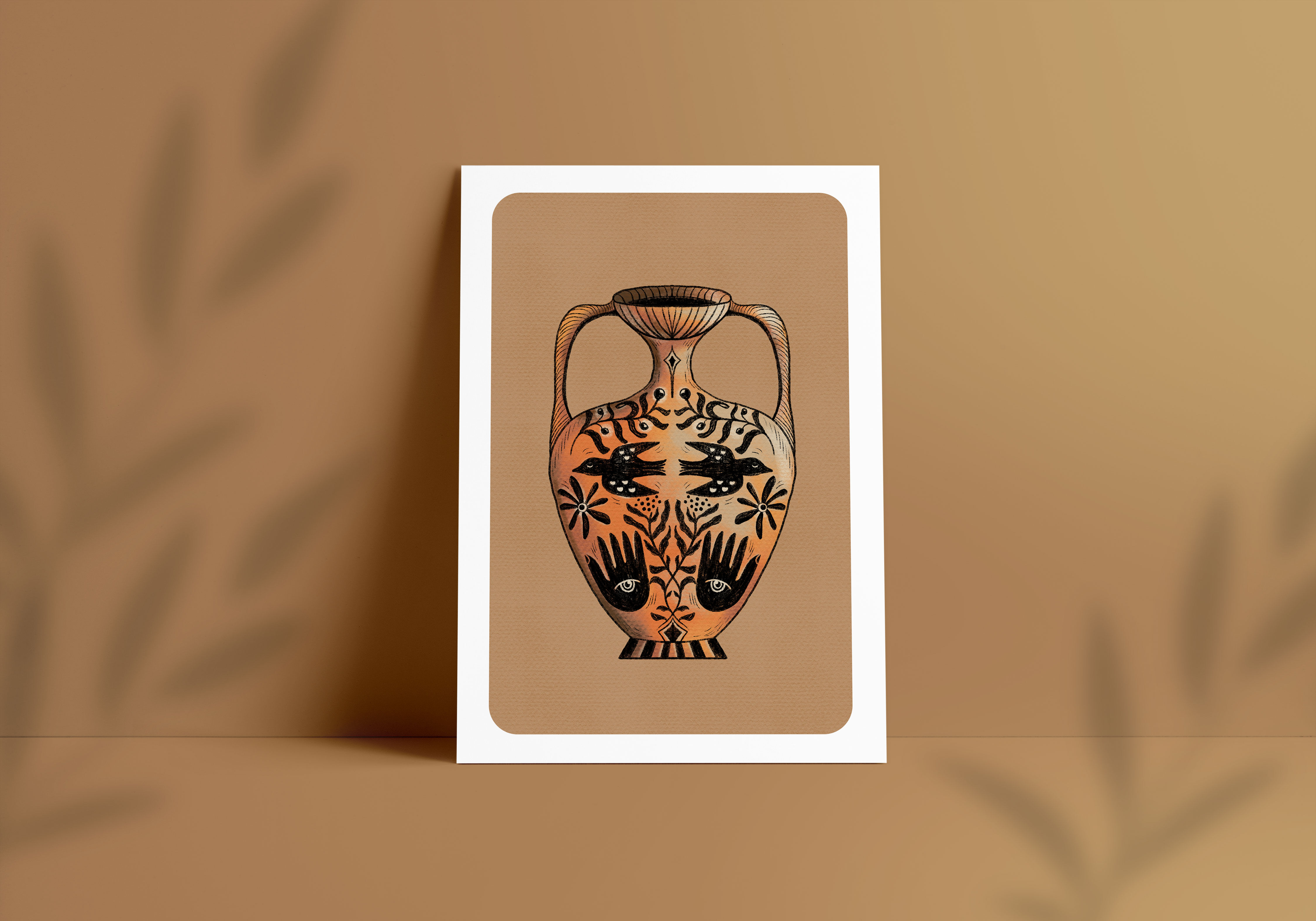 Illustration " Vase bird" A4