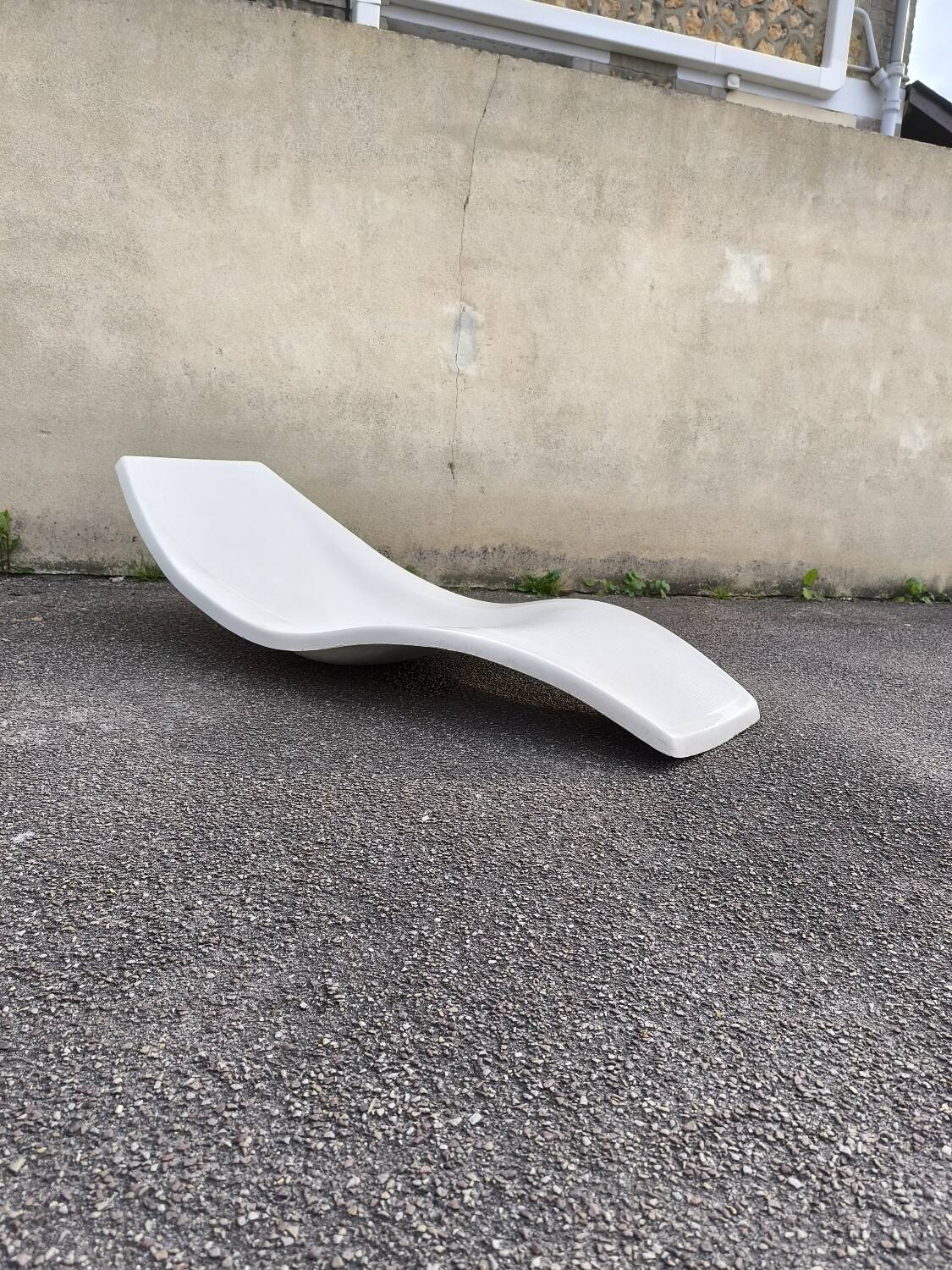 Fiberglass deckchair 1960