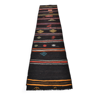 Tapis de course Kilim Vintage turc Antique, 2x10, 61x302Cm, SK 243477