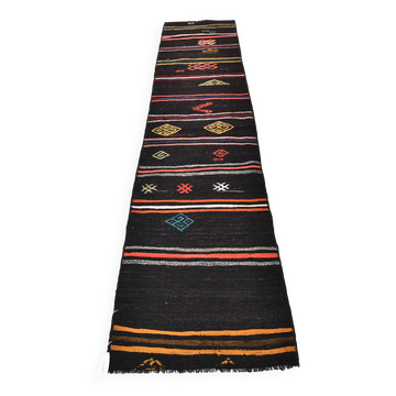 Tapis de course Kilim Vintage turc Antique, 2x10, 61x302Cm, SK 243477