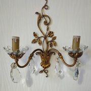 Wall sconce with pendants in Louis XV style