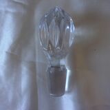 Carafe avec bouchon en verre ciselé