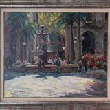 Post Impressionist - Placa Reial Barcelona - Looking into the Sunlight