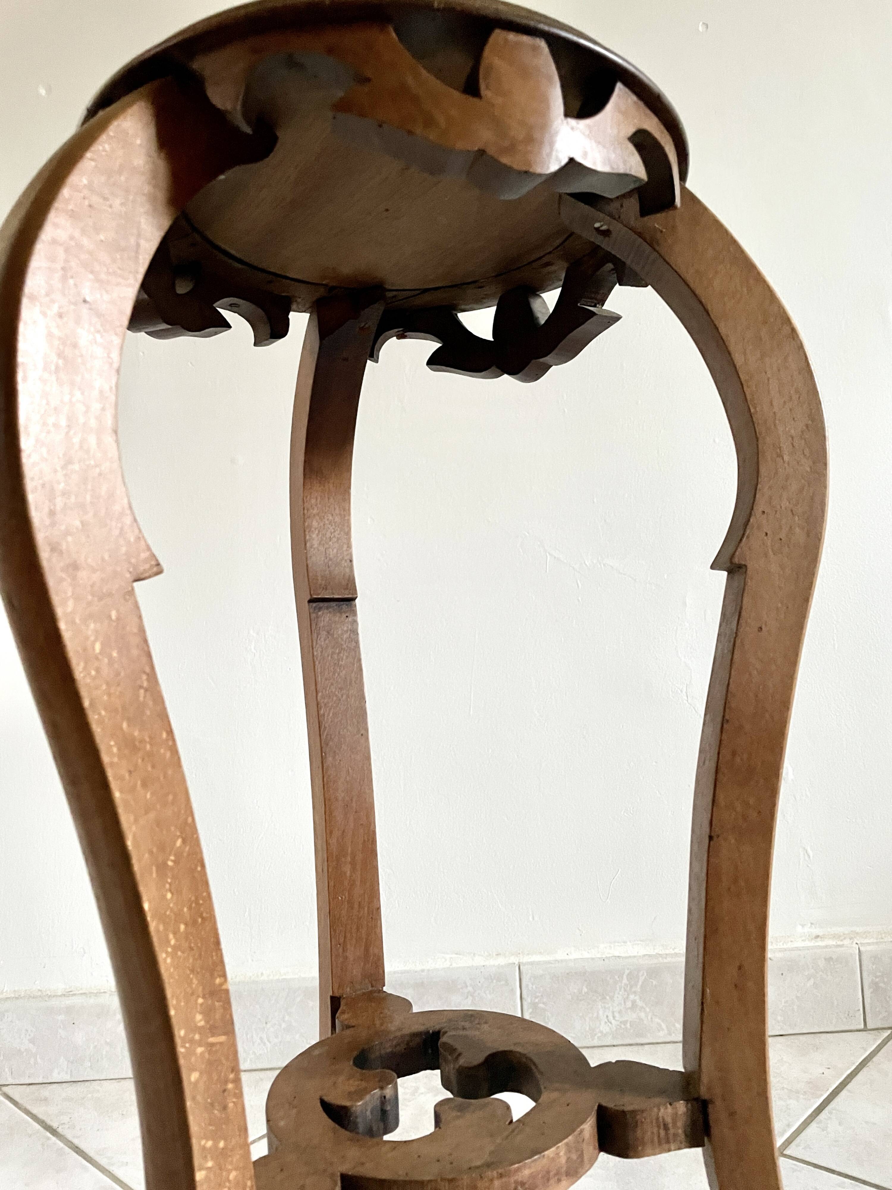 20th century walnut side table