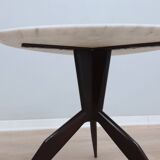 Mid century organic design tripode marble coffee table 1950s