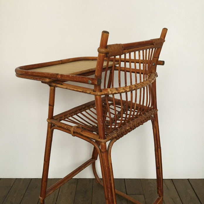 Children's rattan high chair