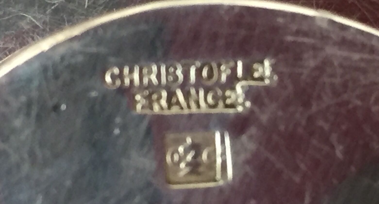 Plateau a fromage christofle metal argente et plateau en cristal fumé