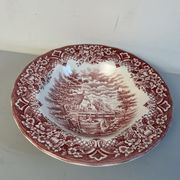 2 assiettes  creuse vintage  anglaise staffordshire england