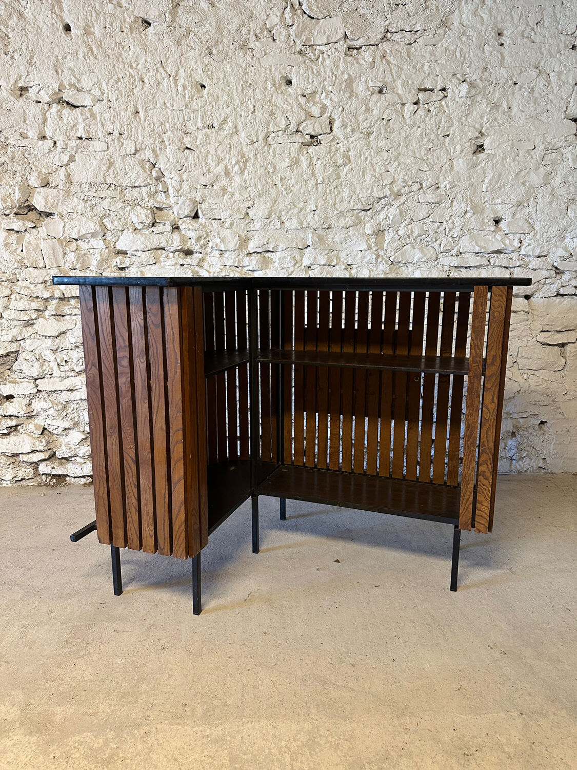 Vintage 1960 ceramic corner bar