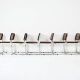 Set of 8 Style B32 dining room chairs by Marcel Breuer