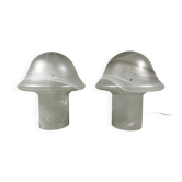 Peill & Putzler glass mushroom table lamps 1970’s