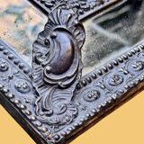 19th century wall mirror with parecloses