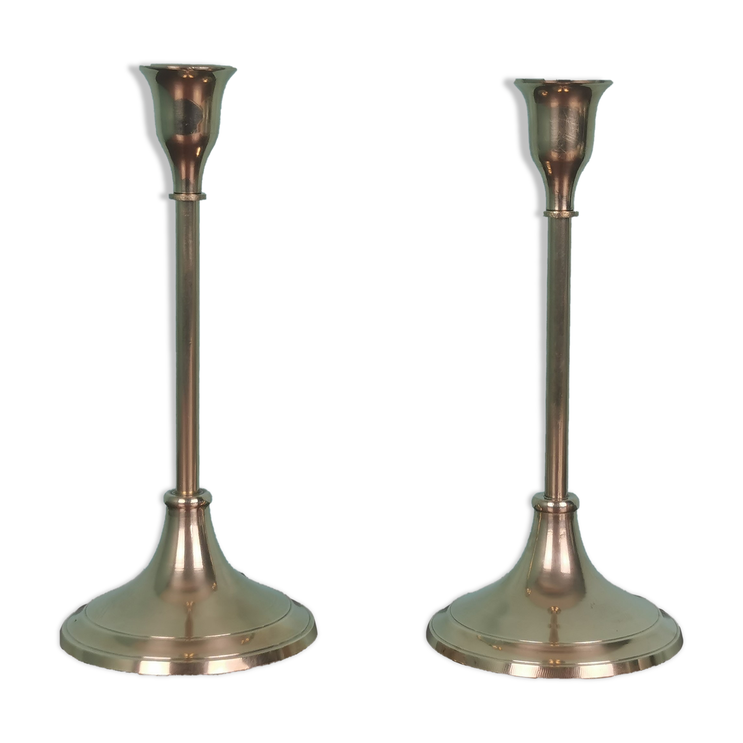 Brass candle holders