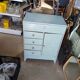 Trade furniture / Vintage celadon blue chest of drawers