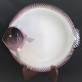Fish service for 12 people in Longwy ceramic, Copenhagen model, 1960s