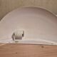 Set 2 vintage wall lamp SCE half moon metal uplight 39cm