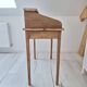 Solid wood tiered desk in a country style