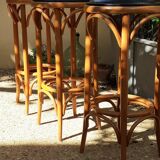 Set of 3 Baumann style bistro stools