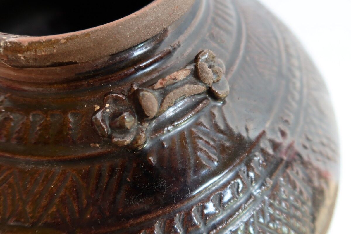 Glazed terracotta panse - 1900