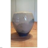 Blue ceramic vase