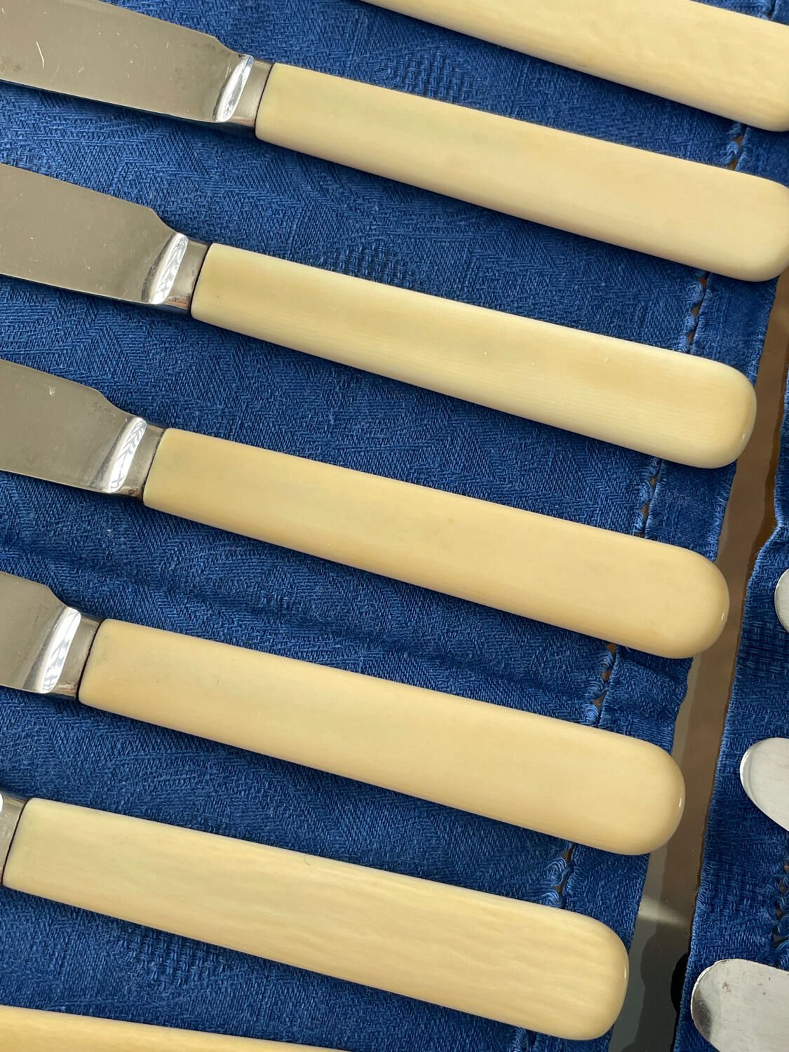 Vintage fish Cutlery set - Silver plated - set of 12 pieces