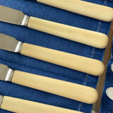 Vintage fish Cutlery set - Silver plated - set of 12 pieces