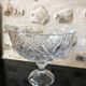 Crystal cup, handmade, chiseled.