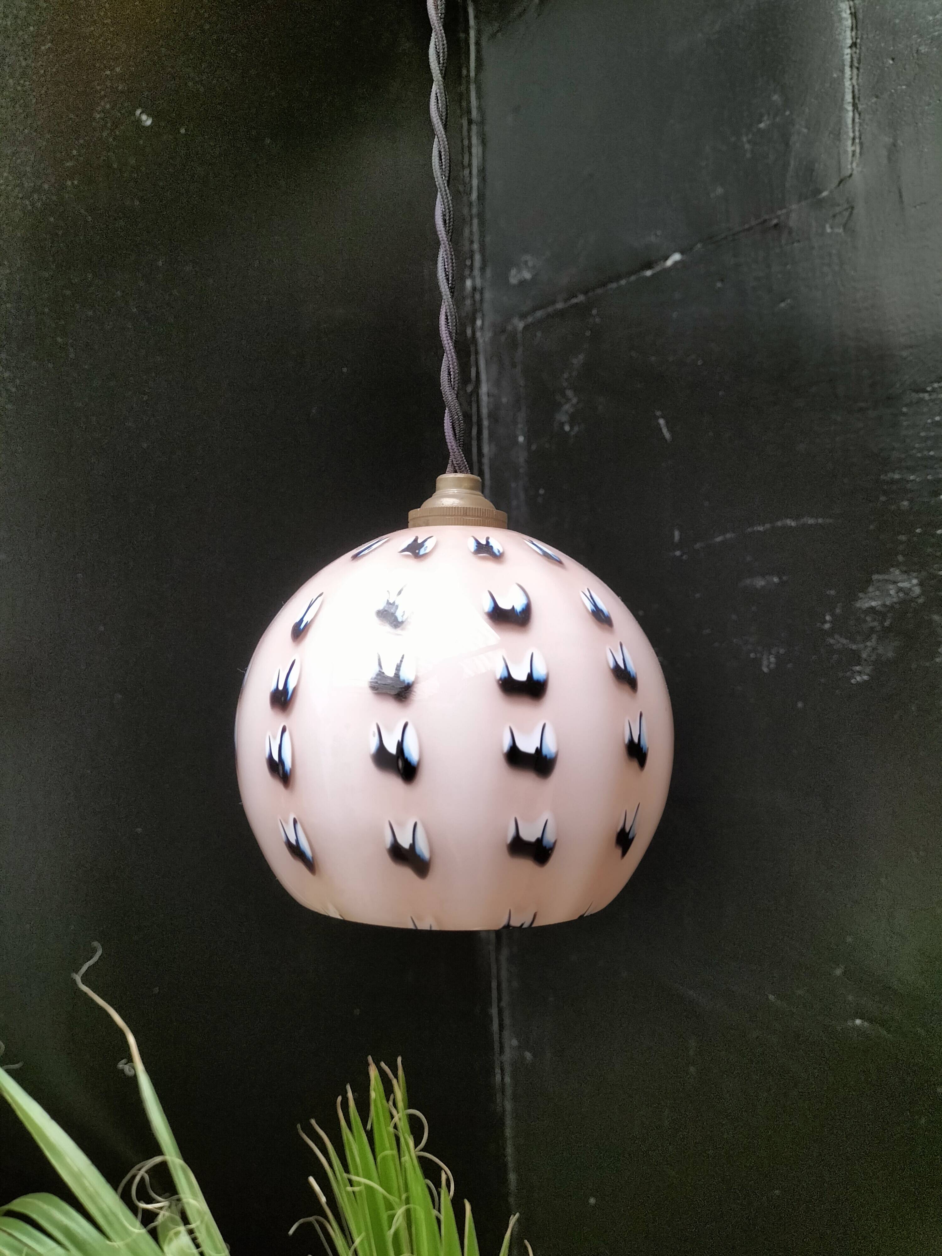 Opaline pendant light