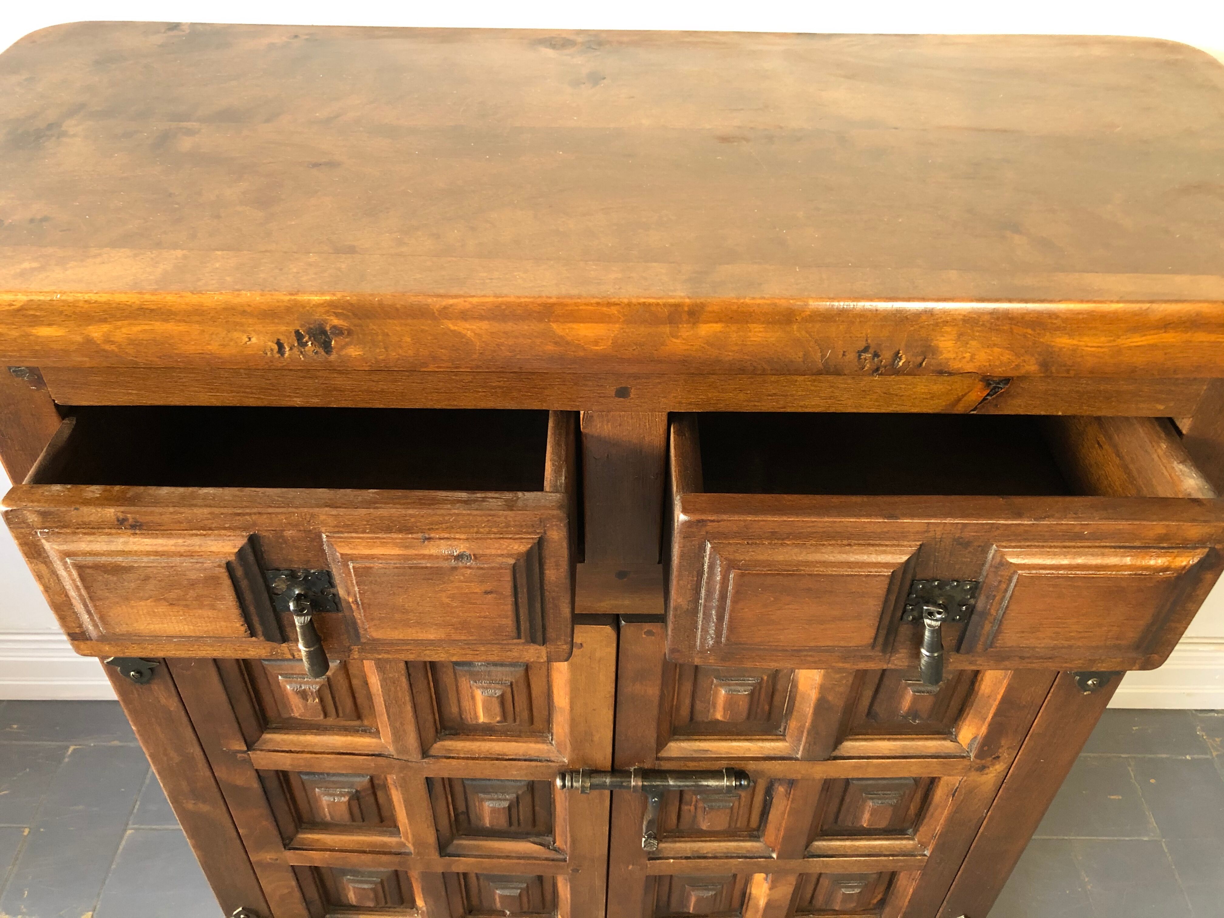Antique walnut sideboard