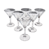 Set of 6 martini glasses