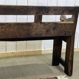 Rustic chestnut bench from the late 19th century.