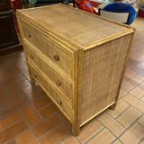 Bamboo chest of drawers