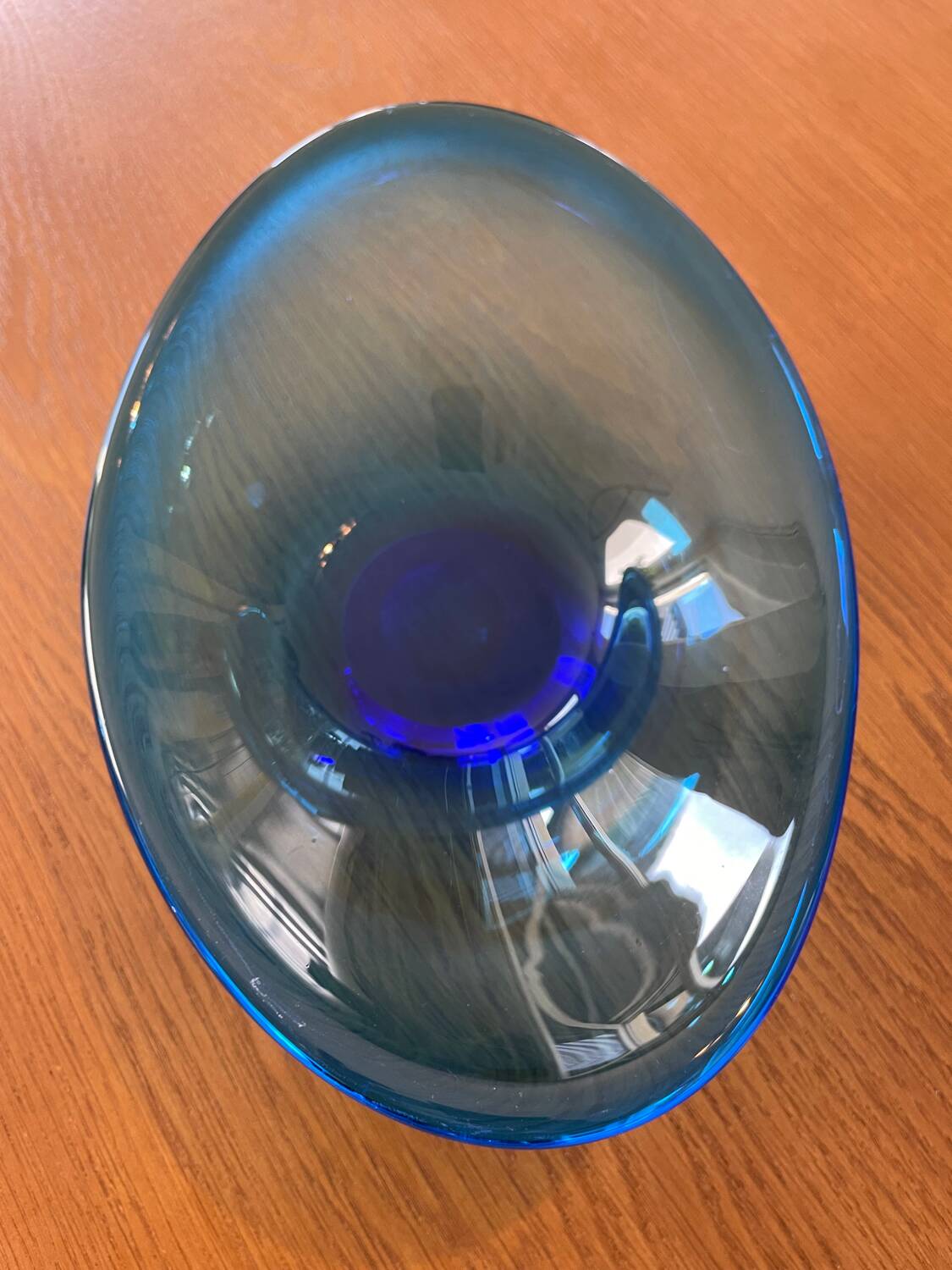 Cobalt blue bowl or catchall in Scandinavian design.