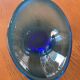 Cobalt blue bowl or catchall in Scandinavian design.