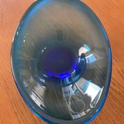 Cobalt blue bowl or catchall in Scandinavian design.