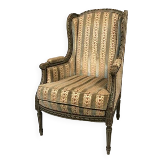 Bergère armchair with Louis XVI style wings