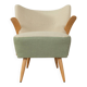 Wonderful armchair in two-tone look from the 1950s