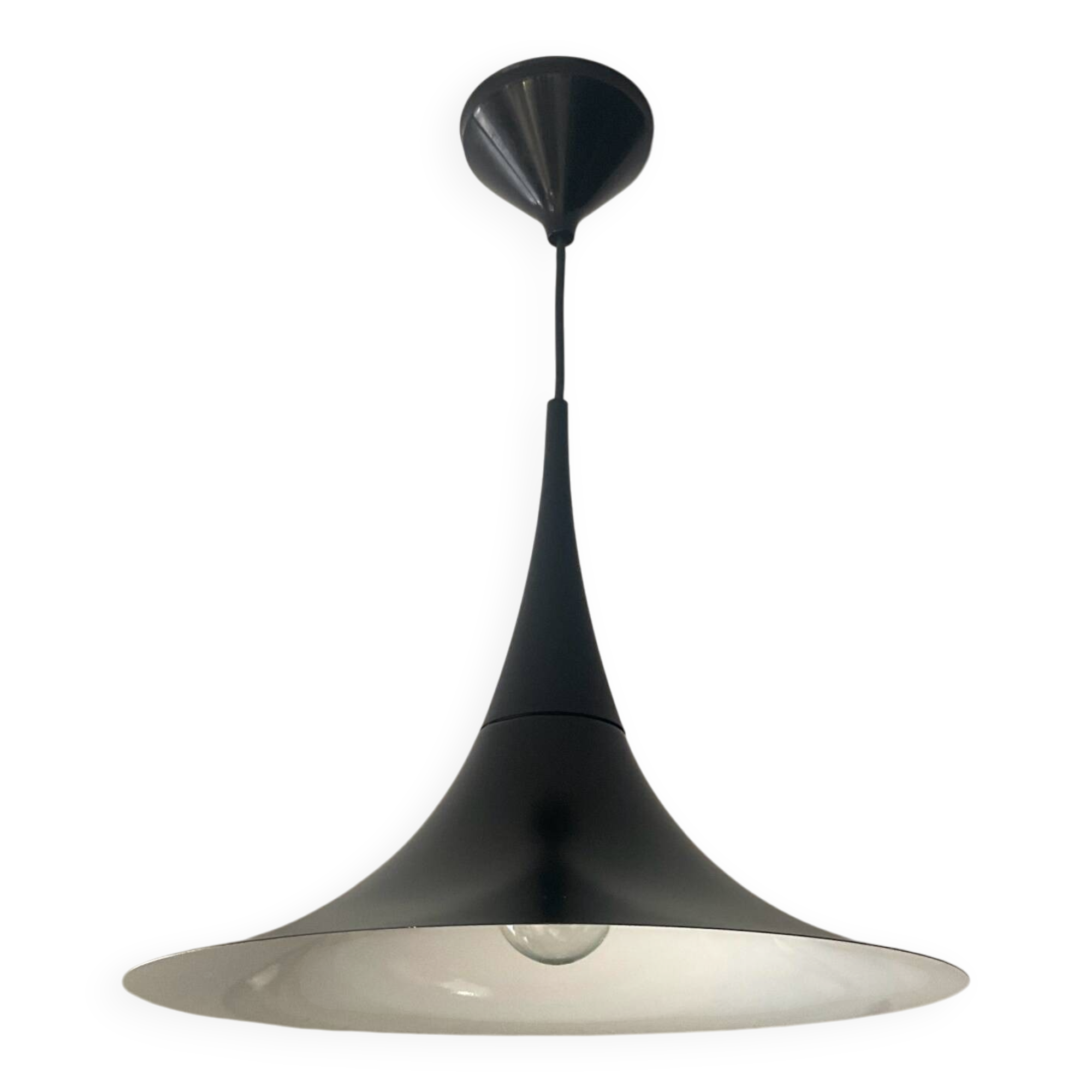 Vintage black metal pendant lamp