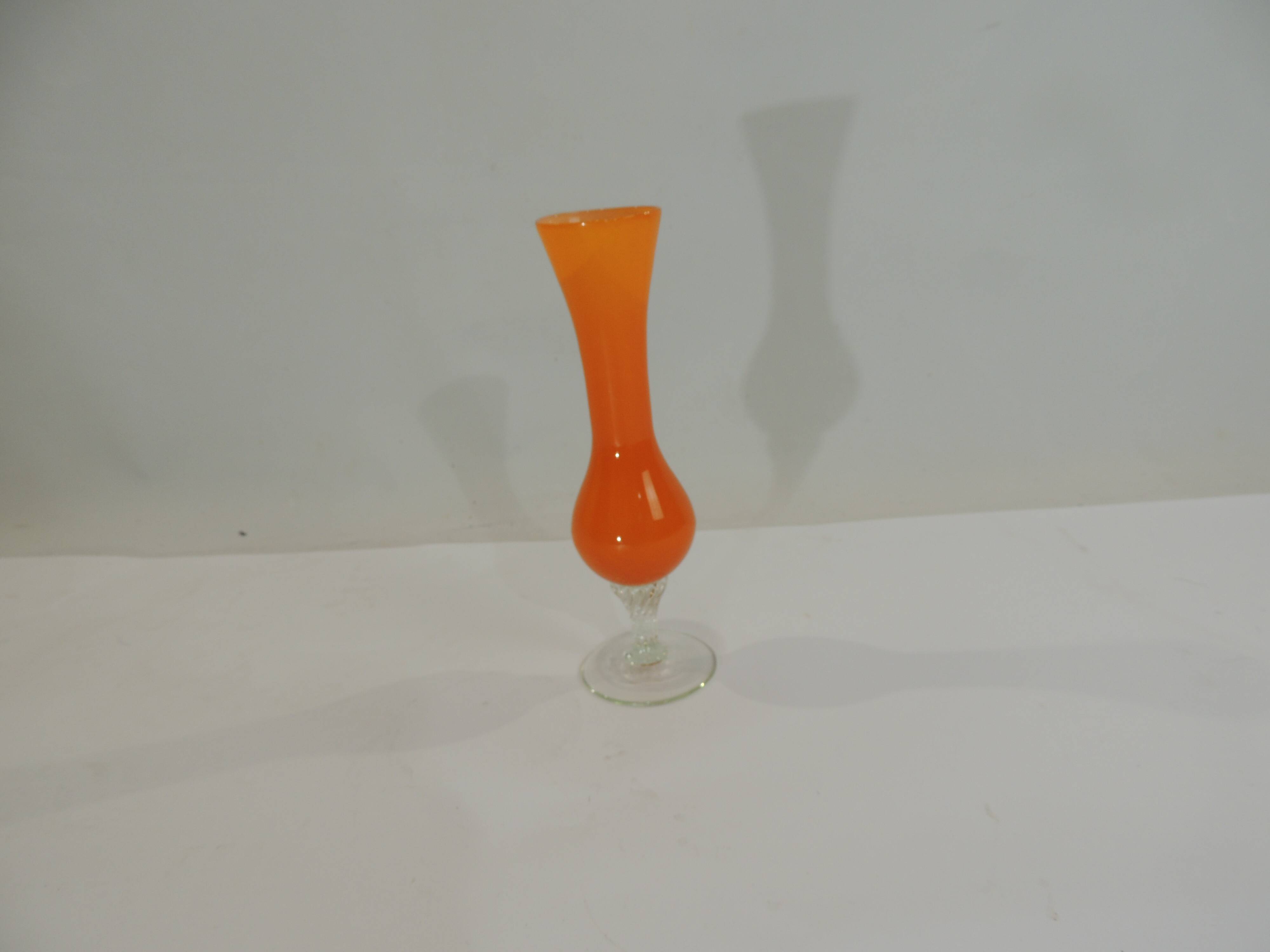 Opaline glass crystal vase