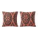 Set of 2 vintage kilim cushion covers 41x41 cm