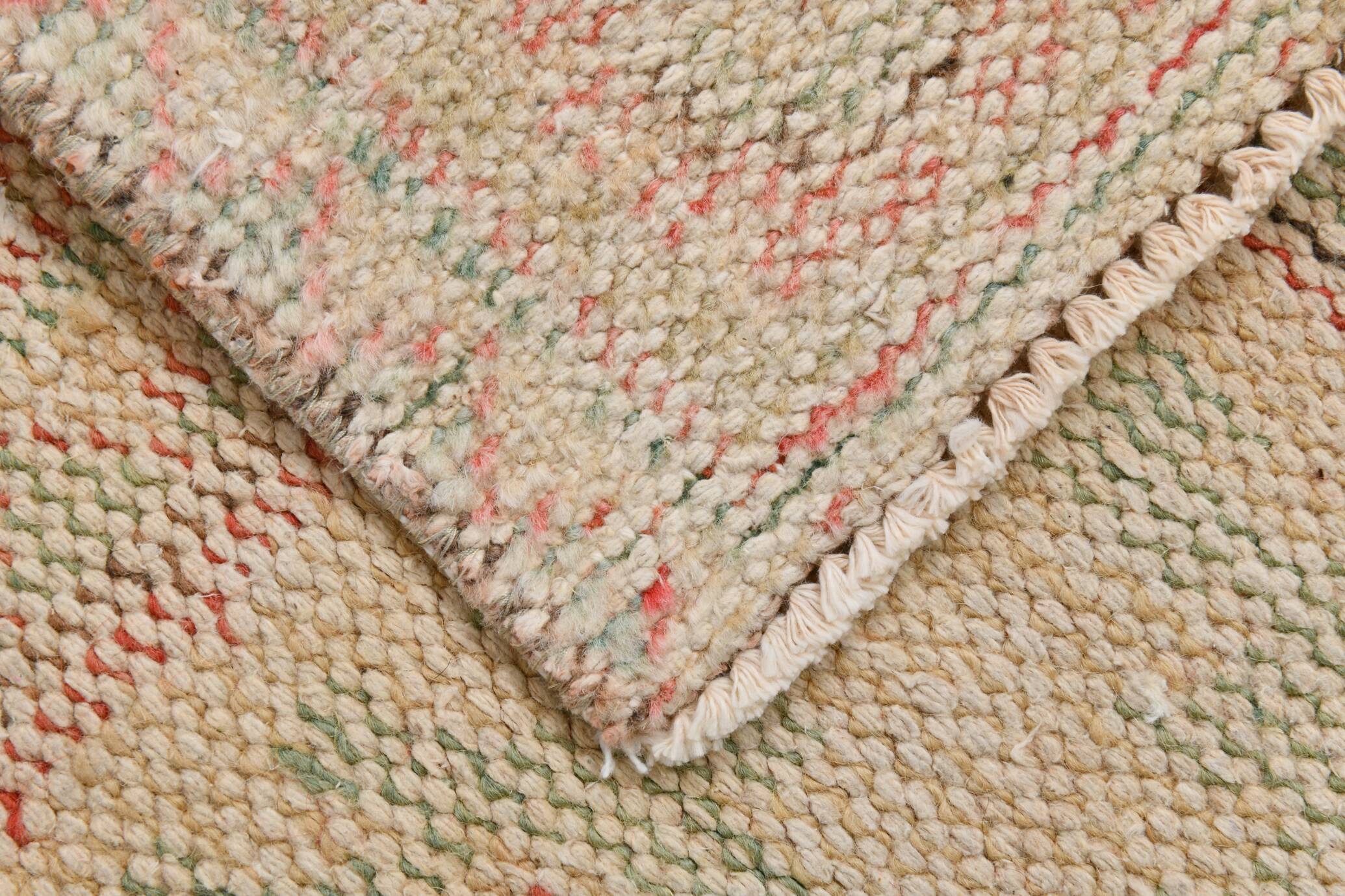 6x10 Pale Red Cream Turkish Vintage Rug,  172x295Cm SK 21080