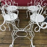 Wrought iron garden furniture